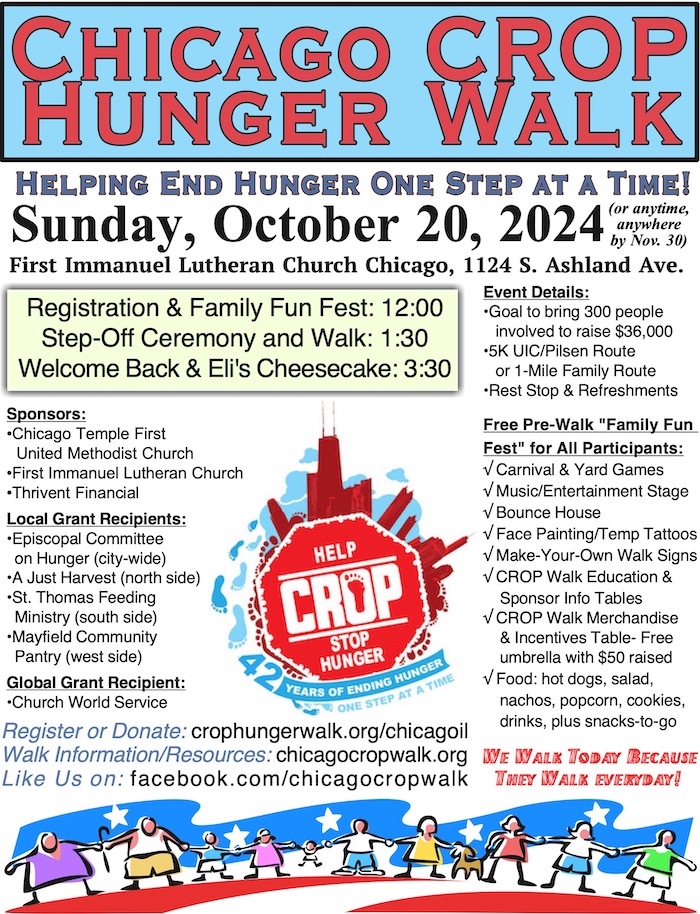 Chicago CROP Walk 2024 Flyer